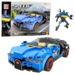 2-&uuml;hes robot ja sportauto - 328-osaline ehituskomplekt
