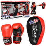 2-in-1 bokso rinkinys su pirštinėmis ir Muay Thai treniruočių pagalvėle