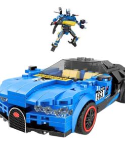 2‑in‑1 robotas ir sportinis automobilis – 328 dalių konstravimo rinkinys
