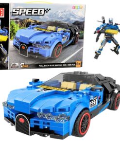 2‑in‑1 robotas ir sportinis automobilis – 328 dalių konstravimo rinkinys