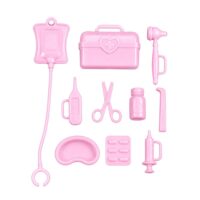 Anlily gydytojos ir pacientės lėlių rinkinys su ligoninės lova ir aksesuarais