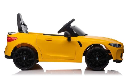BMW M4 SX2418 akumuliatorinis automobilis vaikams – geltonas