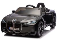 BMW i4 4×4 JE1009 juodas akumuliatorinis automobilis vaikams