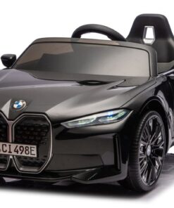 BMW i4 4×4 JE1009 juodas akumuliatorinis automobilis vaikams