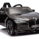 BMW i4 4×4 JE1009 juodas akumuliatorinis automobilis vaikams