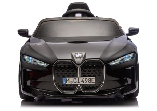 BMW i4 4×4 JE1009 juodas akumuliatorinis automobilis vaikams