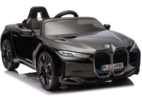 BMW i4 4×4 JE1009 juodas akumuliatorinis automobilis vaikams