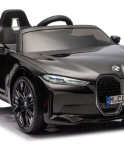 BMW i4 4×4 JE1009 juodas akumuliatorinis automobilis vaikams