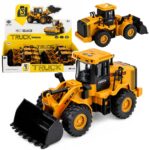 Construction Vehicle Excavator With Movable Bucket Lights Sounds Yellow 1:43