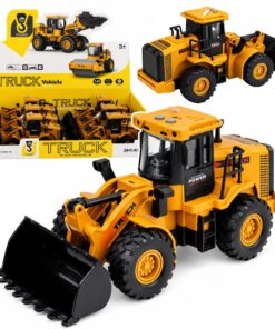 Construction Vehicle Excavator With Movable Bucket Lights Sounds Yellow 1:43