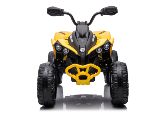 DK‑CA002 12V 10Ah 4×4 geltonas vaikiškas elektrinis keturratis