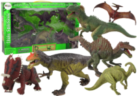 Didelis dinozaurų rinkinys – 6 guminės figūrėlės
