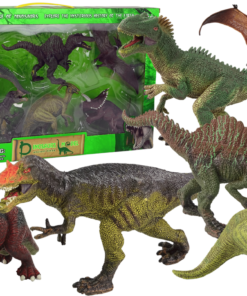 Didelis dinozaurų rinkinys – 6 guminės figūrėlės
