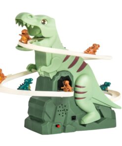 Dinozaurų atrakcionas – edukacinė trasa su lipimo ir čiuožimo mechanizmu