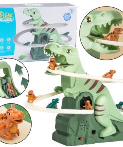 Dinozaurų atrakcionas – edukacinė trasa su lipimo ir čiuožimo mechanizmu