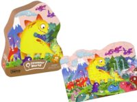 Dinozaurų dėlionė 48 detalių – ugnikalnio slėnis