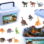 Dinozaurų figūrėlių rinkinys – 46 elementai