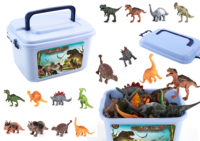 Dinozaurų figūrėlių rinkinys – 46 elementai