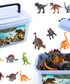 Dinozaurų figūrėlių rinkinys – 46 elementai