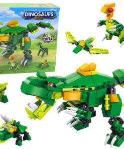 Dinozaurų konstruktorius 6in1 – 160 detalių