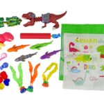 Dinozaurų nardymo rinkinys vaikams – žuvys