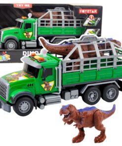 Dinozaurų transportavimo sunkvežimis – šviesos ir garso efektai