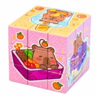 Edukacinis kapibaros loginis kubas – 6×6 cm