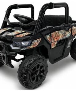 GTS2299‑H 24V juodas 4×4 elektromobilis vaikams – galingas visureigis lauko nuotykiams