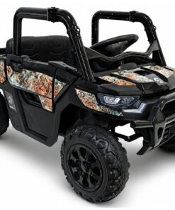 GTS2299‑H 24V juodas 4×4 elektromobilis vaikams – galingas visureigis lauko nuotykiams