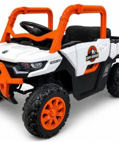 GTS2299‑H 24V oranžinis 4×4 elektromobilis vaikams – galingas visureigis nuotykiams lauke