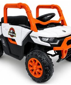 GTS2299‑H 24V oranžinis 4×4 elektromobilis vaikams – galingas visureigis nuotykiams lauke