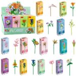 Gėlių konstruktorius „Flower Building Blocks“ – 56–245 detalių