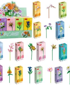 Gėlių konstruktorius „Flower Building Blocks“ – 56–245 detalių