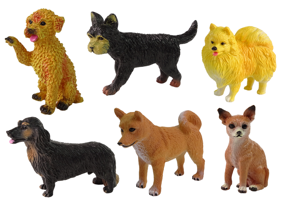 Puhtat&otilde;ulise koera figuuride komplekt &ndash; 6 detailset figuuri