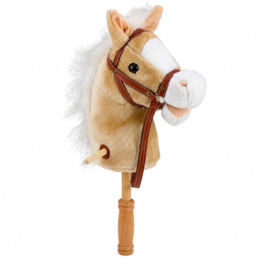 Hobby Horse – smėlio spalvos arkliukas ant lazdos