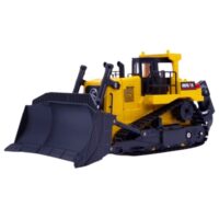 Huina buldozeris ir ekskavatorius 1:50 – metalinis statybinės technikos modelis