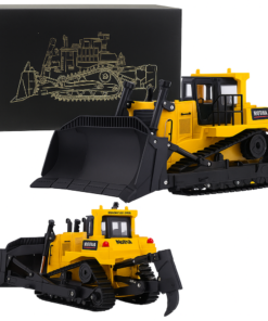 Huina buldozeris ir ekskavatorius 1:50 – metalinis statybinės technikos modelis