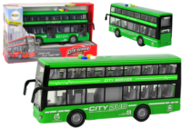 Interaktyvus dviejų aukštų autobusas – žalias