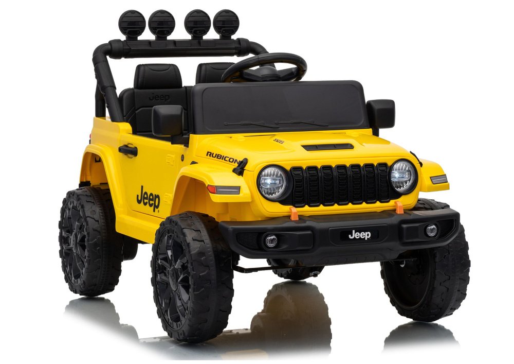 Jeep Rubicon DK‑JWR558 24V elektriauto lastele &ndash; kollane