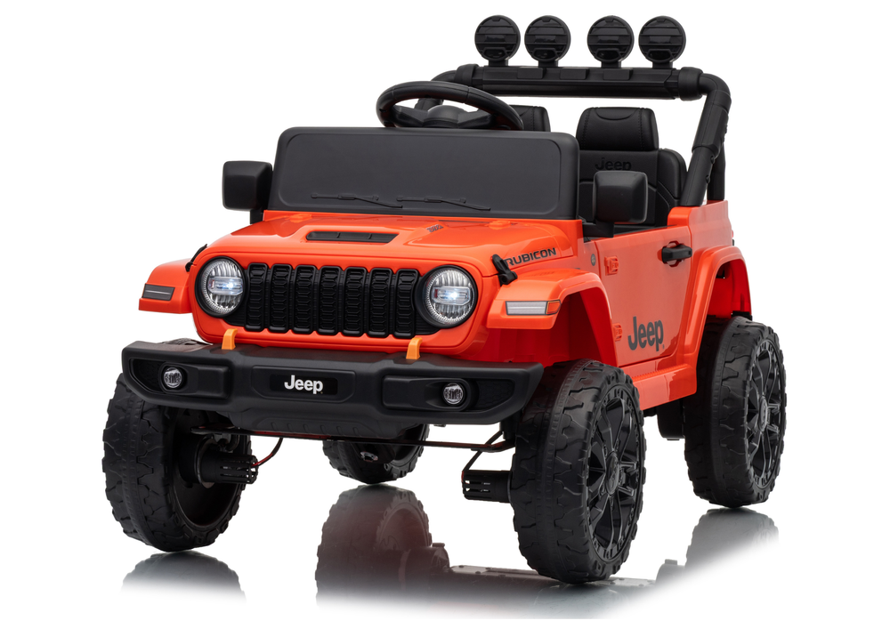 Jeep Rubicon DK‑JWR558 24V elektriauto lastele &ndash; oranž
