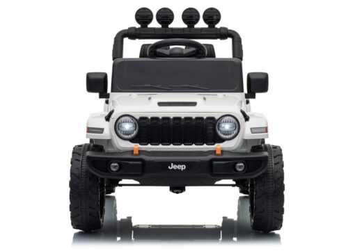 Jeep Rubicon DK‑JWR558 24V elektromobilis vaikams – baltas