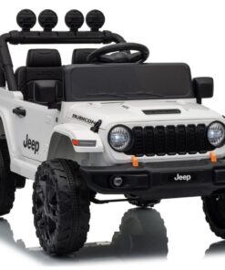 Jeep Rubicon DK‑JWR558 24V elektromobilis vaikams – baltas