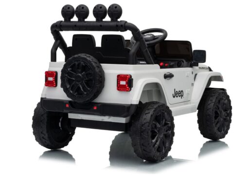 Jeep Rubicon DK‑JWR558 24V elektromobilis vaikams – baltas