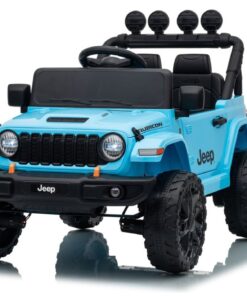 Jeep Rubicon DK‑JWR558 24V elektromobilis vaikams – šviesiai mėlynas