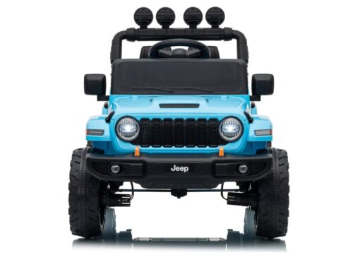 Jeep Rubicon DK‑JWR558 24V elektromobilis vaikams – šviesiai mėlynas