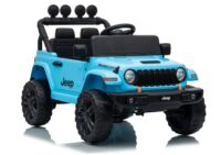 Jeep Rubicon DK‑JWR558 24V elektromobilis vaikams – šviesiai mėlynas