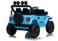 Jeep Rubicon DK‑JWR558 24V elektromobilis vaikams – šviesiai mėlynas