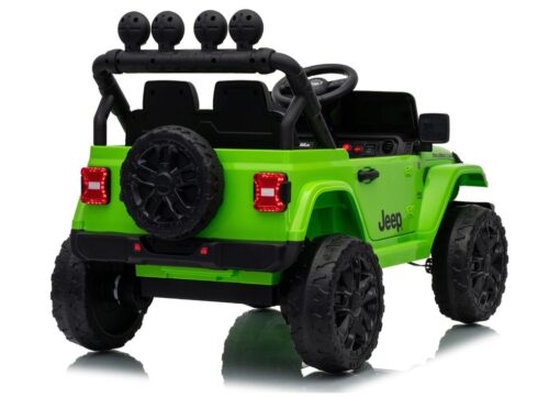 Jeep Rubicon DK‑JWR558 24V elektromobilis vaikams – žalias