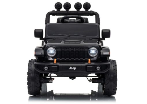 Jeep Rubicon DK‑JWR558 – 24V juodas elektromobilis vaikams