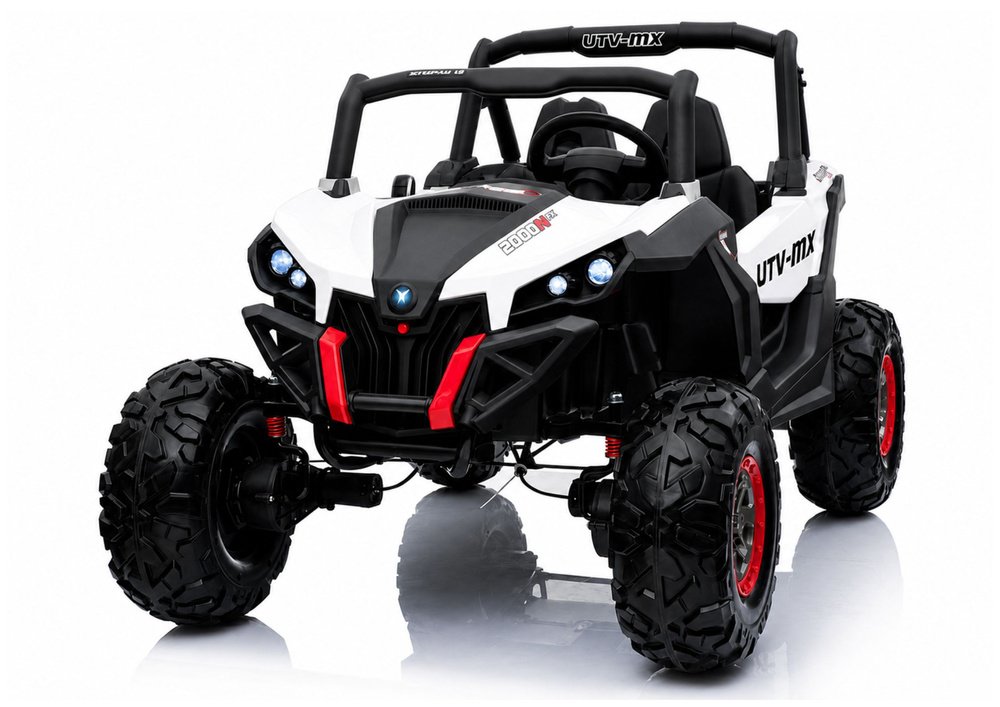 Jeep XMX603 akumuliatorinis automobilis vaikams – baltas